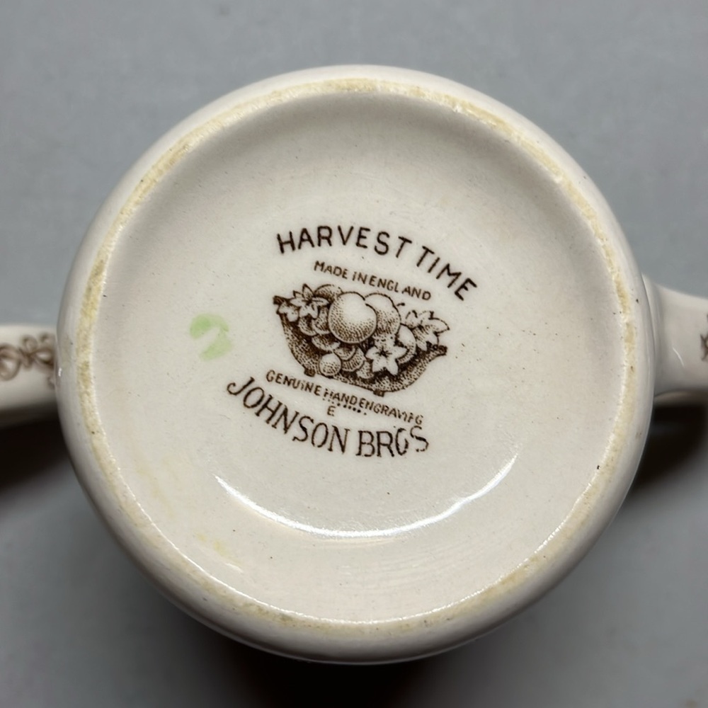 Harvest time ironstone mugs from England set of two - Picture 5 of 7